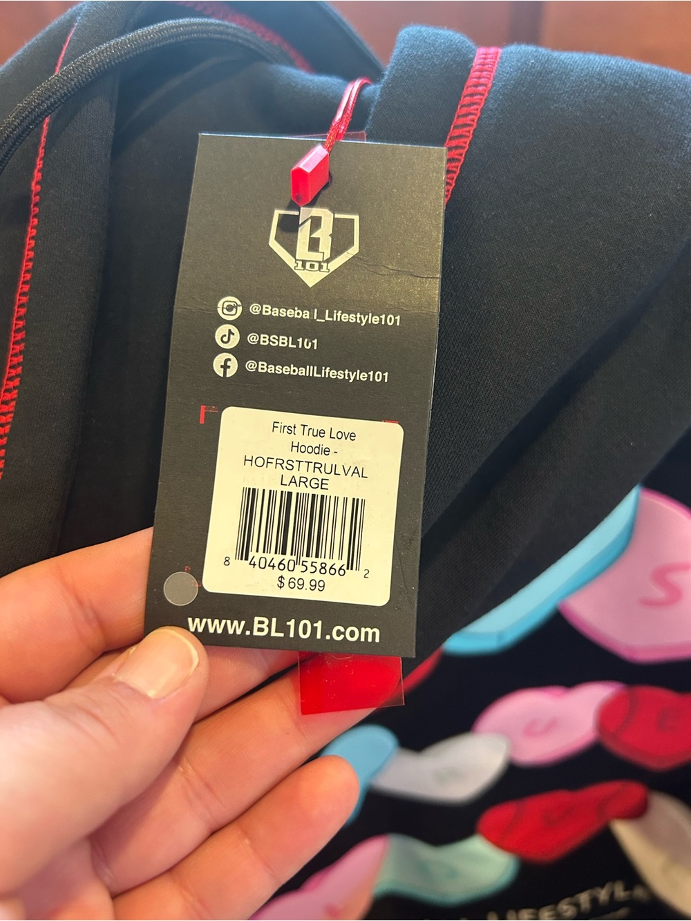 BASEBALL LIFESTYLE 101 First Love Edition Hoodie - Picture 3 of 4